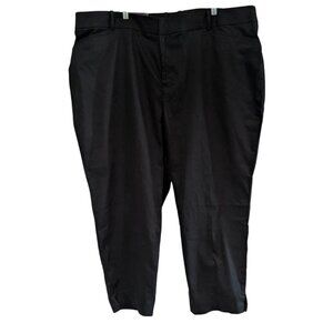 Ava & Viv Women's Stretch Ankle Pants, Plus Size 26, Black, High Rise, NWT